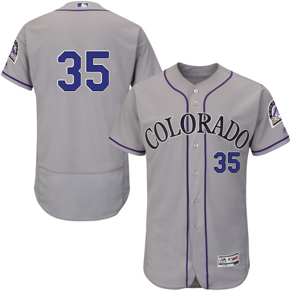Rockies #35 Chad Bettis Grey Flexbase Authentic Collection Stitched MLB Jersey